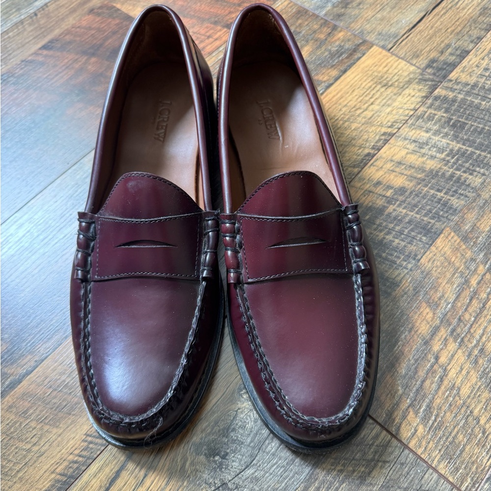 J. Crew Men's Dark Red Loafers